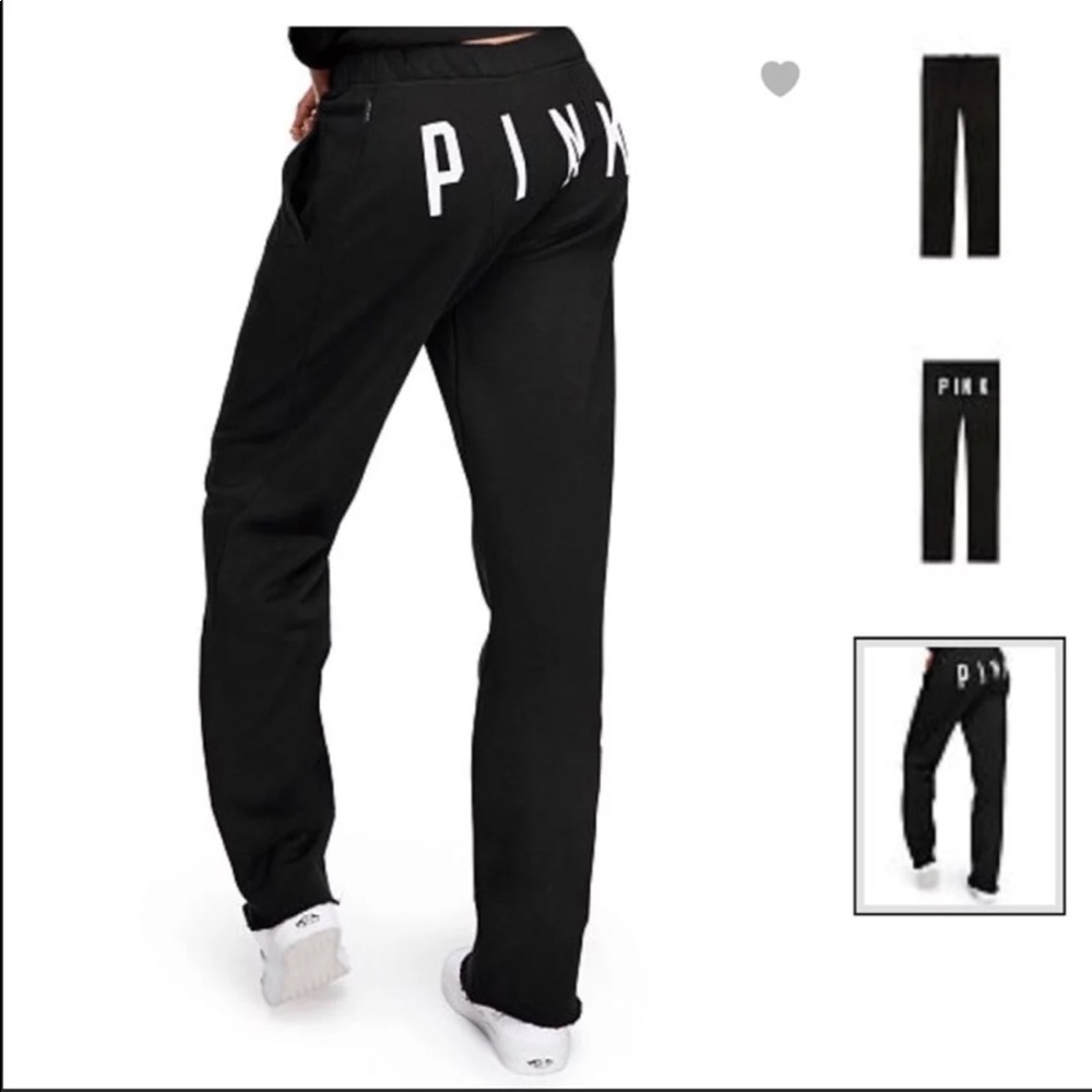 🛑SOLD🛑Victoria Secret Pink Boyfriend Sweatpants - Picture 1 of 8